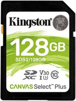 SDXC Card 128GB Kingston UHS-I Canvas Select Plus